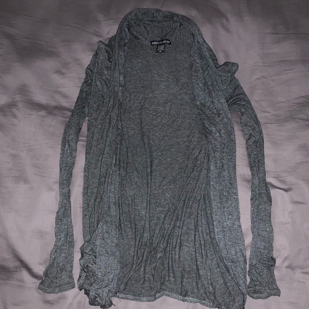 Gray cardigan